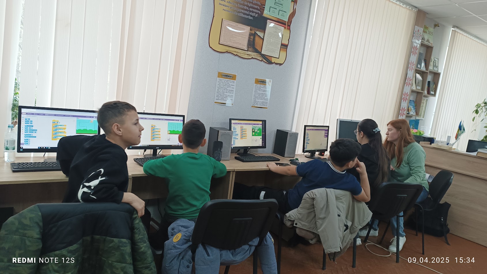 A 3-a activitate din cadrul   #Clubului_de_CodeKids de la Biblioteca Publică Ciorescu