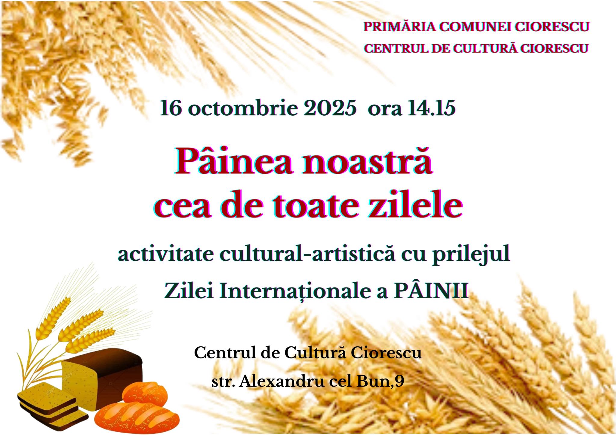 Pâinea noastră cea de toate zilele, 16.10.2025