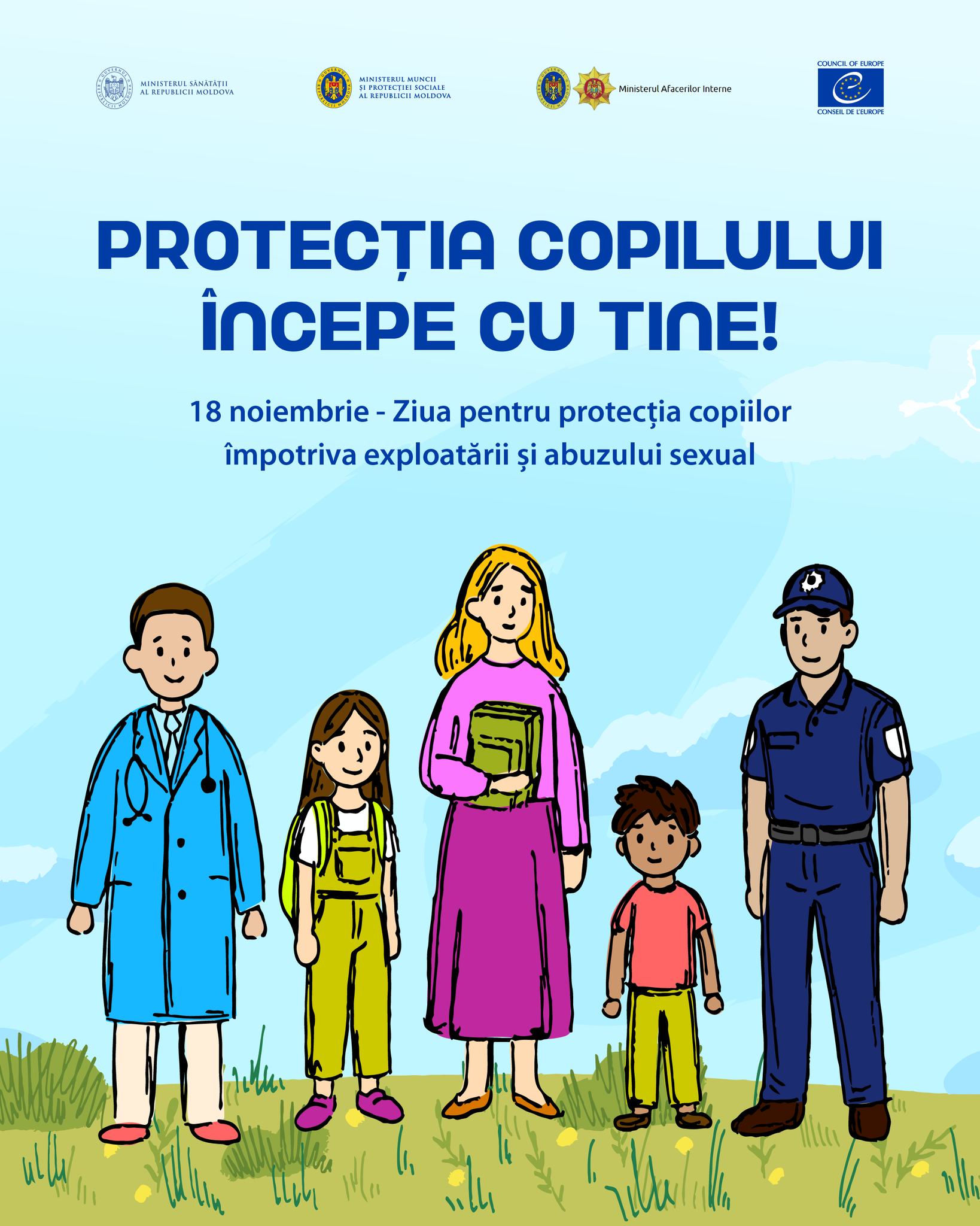 Protecția copilului începe cu tine.