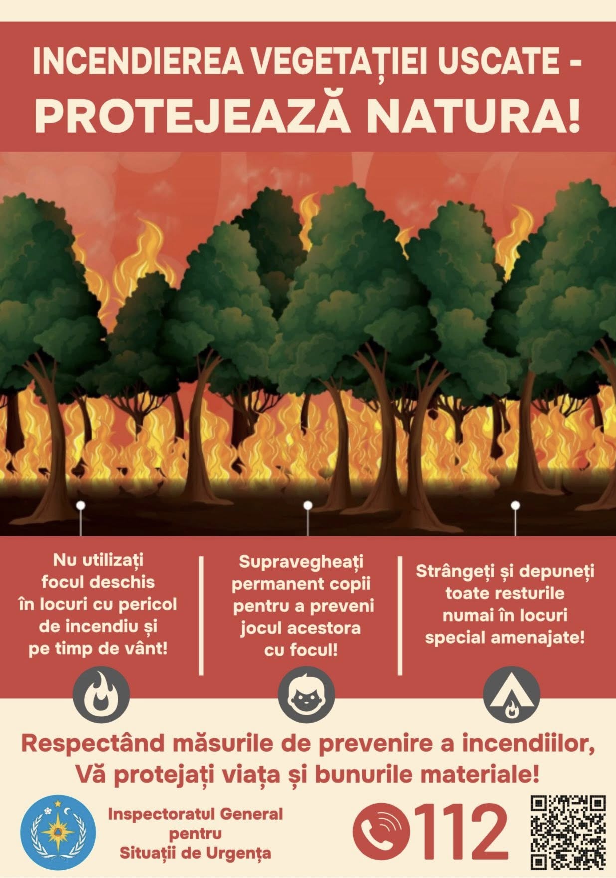 Incendierea vegetației uscate - INFRACȚIUNE!