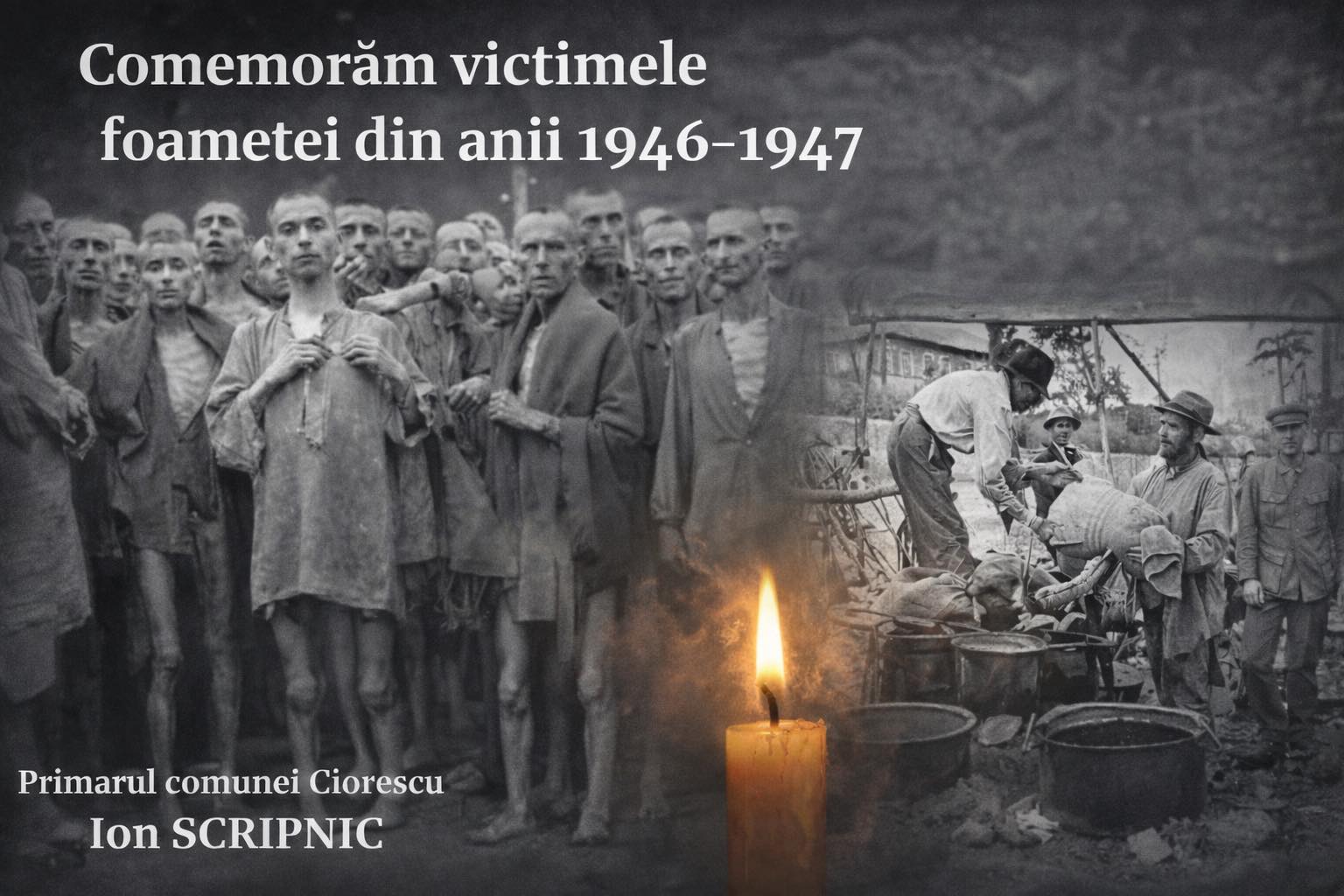 Comemorarea foametei din 1946–1947: omagiu victimelor și apel la păstrarea memoriei istorice!