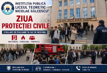 Simulare de evacuare în caz de incendiu la LT „Nicolae Bălcescu” – Siguranța pe primul loc